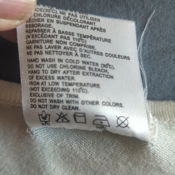 Chagall Turquoise Animal Print Sequin Embellished Lightweight Sweater Sz. XL - Picture 7 of 7